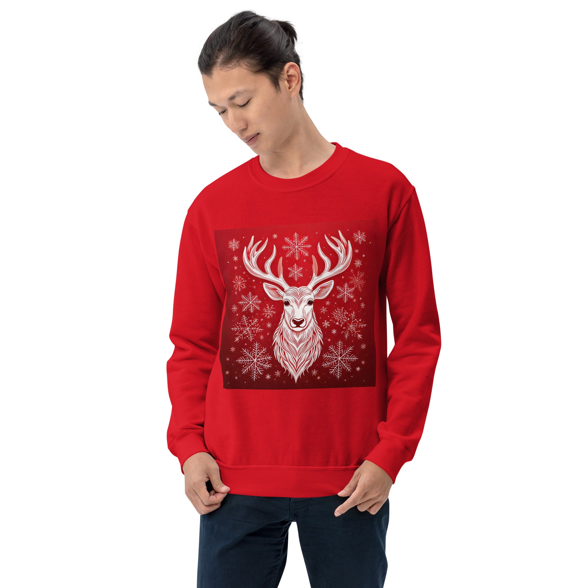 Unisex Christmas Party Sweatshirt. Christmas Sweater Alternative. Red or White Pullover. WickedYo.